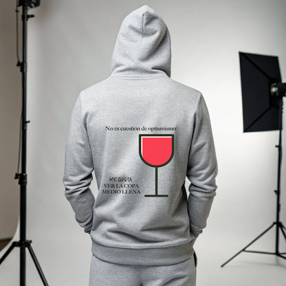 Sudadera Vino Vibes con Capucha